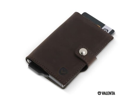 Valenta Card Case Plus Wallet - Braun bedrucken, Art.-Nr. LT48909-N0051