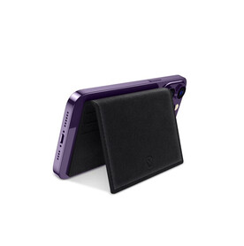 587303 Valenta Card Wallet Magsafe Leather - Schwarz bedrucken, Art.-Nr. LT48913-N0002