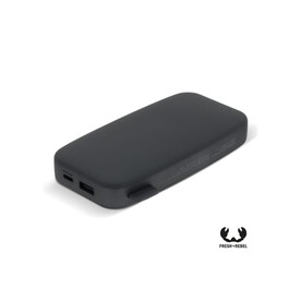 2PB12100 | Fresh &amp;#039;n Rebel Powerbank 12000mAh USB-C Schnellladung 20W - Dunkelgrau bedrucken, Art.-Nr. LT49402-N0060
