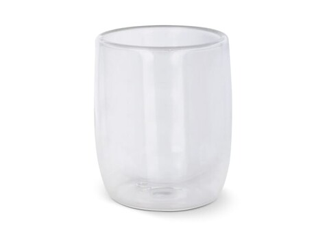 Doppelwandiges Kaffeeglas Marian 230 ml - Transparent bedrucken, Art.-Nr. LT50541-N0004