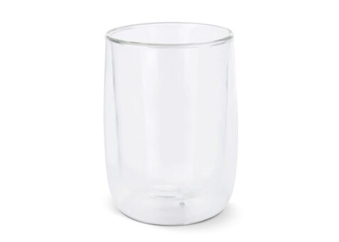 Doppelwandiges Kaffeeglas Marian 320 ml - Transparent bedrucken, Art.-Nr. LT50551-N0004