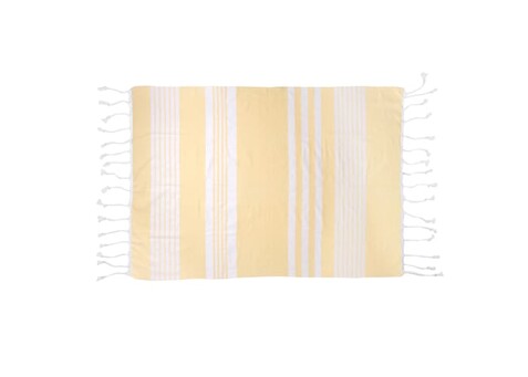 Sagaform Ella Hamam-Handtuch Bio-Baumwolle 50x70cm - Gelb bedrucken, Art.-Nr. LT52004-N0041