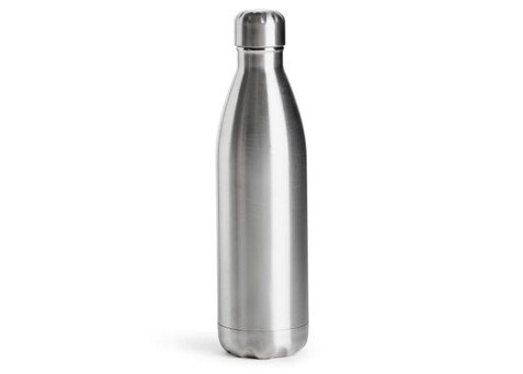 Sagaform Nils Stahlflasche Groß 750ml - Silber bedrucken, Art.-Nr. LT52016-N0005