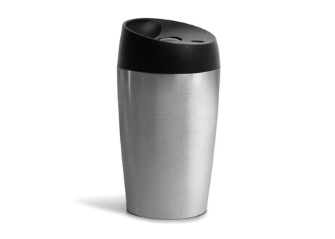 Sagaform Loke Reisebecher 240ml - Silber bedrucken, Art.-Nr. LT52100-N0005