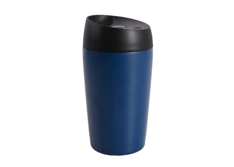 Sagaform Loke Reisebecher Farbe beschichtet 240ml - Blau bedrucken, Art.-Nr. LT52101-N0011