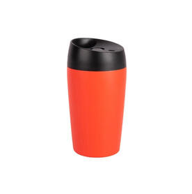 Sagaform Loke Reisebecher mit gummierter Oberfläche 240ml - Rot bedrucken, Art.-Nr. LT52107-N0021