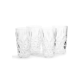 Sagaform Acryl Picknickbecher 400ml Satz von 4 - Transparent bedrucken, Art.-Nr. LT52115-N0004