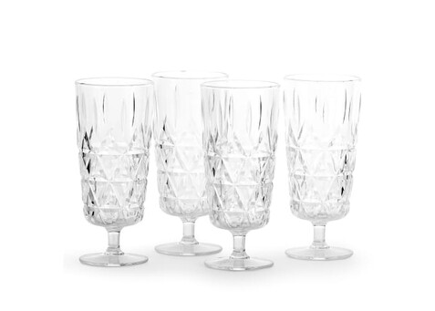 Sagaform Acryl Picknickglas hoch 200ml 4er Set - Transparent bedrucken, Art.-Nr. LT52125-N0004
