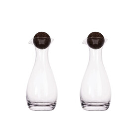 Sagaform Nature Öl-/Essigkaraffen mit Korkstopfen 2-tlg. 300ml - Transparent bedrucken, Art.-Nr. LT52203-N0004