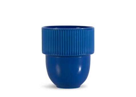 Sagaform Inka Tasse 270ml - Blau bedrucken, Art.-Nr. LT52236-N0011