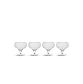 Billi Coupe Glas 300 ml 4er-Set - Transparent bedrucken, Art.-Nr. LT52246-N0004