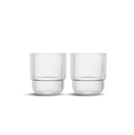 Billi Wasserglas 400 ml 2er Set - Transparent bedrucken, Art.-Nr. LT52249-N0004