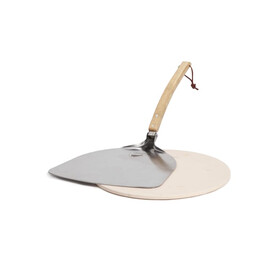 Orrefors Hunting Pizzastein mit Pizzaschaufel - Holz bedrucken, Art.-Nr. LT54004-N0093