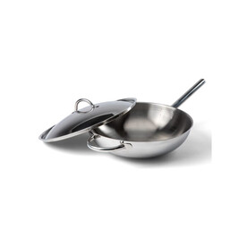 Orrefors Jernverk Wokpfanne 32cm - Silber bedrucken, Art.-Nr. LT54023-N0005