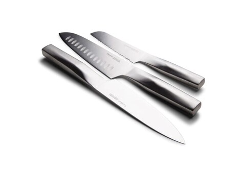 OJ Knife Set Steel 3pack - Silber bedrucken, Art.-Nr. LT54031-N0005