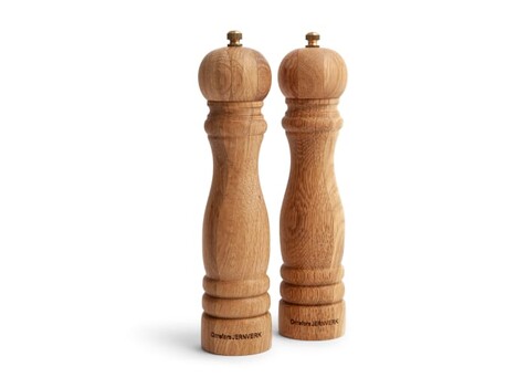 Orrefors Jernverk Salz- und Pfeffermühlen-Set aus Holz - Holz bedrucken, Art.-Nr. LT54035-N0093