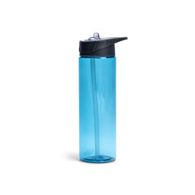 Lord Nelson Wasserflasche mit Strohhalm 700ml - Hellblau bedrucken, Art.-Nr. LT54306-N0012