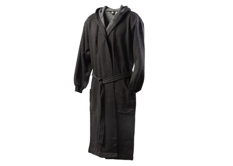 Kosta Linnewafveri Bademantel College L/XL - Dunkelgrau bedrucken, Art.-Nr. LT54501-N0060