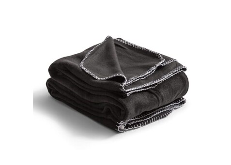 Nightingale Fleecepläd 130x170 cm - Schwarz bedrucken, Art.-Nr. LT54900-N0002