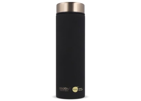 Asobu Le Baton Reiseflasche mit Puramic 500ml - Schwarz bedrucken, Art.-Nr. LT55501-N0002