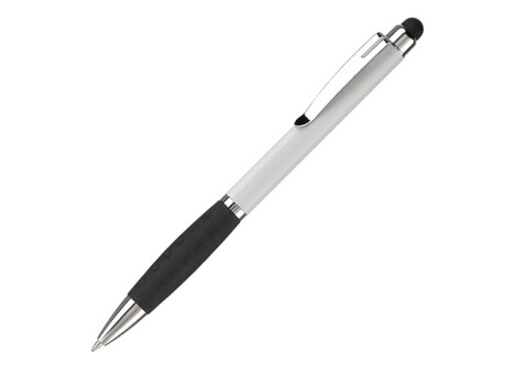 Kugelschreiber Mercurius mit Touch - Weiss bedrucken, Art.-Nr. LT80494-N0001