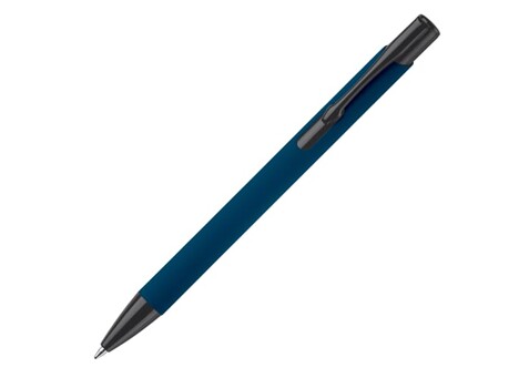 Kugelschreiber Alicante Softtouch - Dunkelblau / Schwarz bedrucken, Art.-Nr. LT80537-N1002