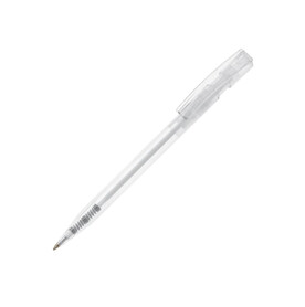 Kugelschreiber Nash Transparent - Transparent Weiss bedrucken, Art.-Nr. LT80816-N0401