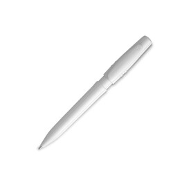 Kugelschreiber Nora hardcolour - Weiss / Weiss bedrucken, Art.-Nr. LT80904-N0101