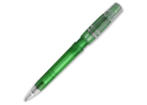 Kugelschreiber Nora Clear Transparent - Transparent Grün bedrucken, Art.-Nr. LT80905-N0431