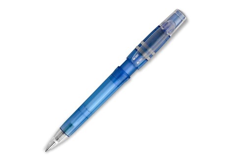 Kugelschreiber Nora Clear Transparent - Transparent Blau bedrucken, Art.-Nr. LT80905-N0411
