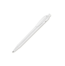 Kugelschreiber Baron 03 recycled hardcolour - Weiss / Weiss bedrucken, Art.-Nr. LT80911-N0101
