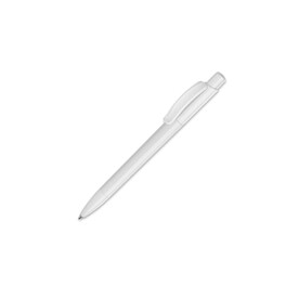 Kugelschreiber Kamal hardcolour - Weiss / Weiss bedrucken, Art.-Nr. LT80915-N0101