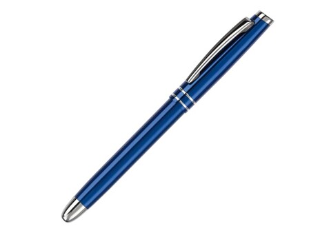 Aluminium Rollerball mit 2 Ringen - Dunkelblau bedrucken, Art.-Nr. LT81155-N0010