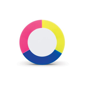 Textmarker Puck - Blau bedrucken, Art.-Nr. LT81421-N0011 Textmarker Puck - Blau bedrucken, Art.-Nr. LT81421-N0011