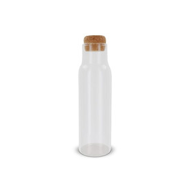 Karaffe mit Korkdeckel, 1l - Transparent bedrucken, Art.-Nr. LT82833-N0004