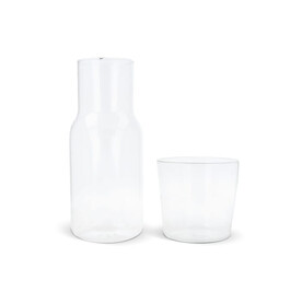 Karaffe 550ml und Trinkglas 250ml Set - Transparent bedrucken, Art.-Nr. LT82835-N0004