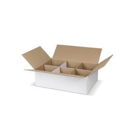 Verpackung für 6 Tassen - Weiss bedrucken, Art.-Nr. LT83206-N0001