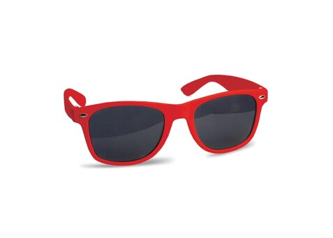 Sonnenbrille Justin UV400 - Rot bedrucken, Art.-Nr. LT86700-N0021