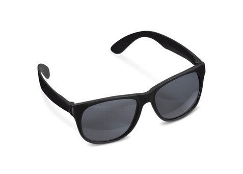 Sonnenbrille Neon UV400 - Schwarz / Schwarz bedrucken, Art.-Nr. LT86703-N0202