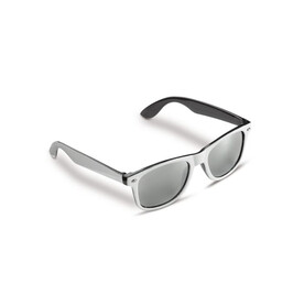 Sonnenbrille Jeffrey, zweifarbig UV400 - Weiss / Schwarz bedrucken, Art.-Nr. LT86712-N0102 Sonnenbrille Jeffrey, zweifarbig UV400 - Weiss / Schwarz bedrucken, Art.-Nr. LT86712-N0102