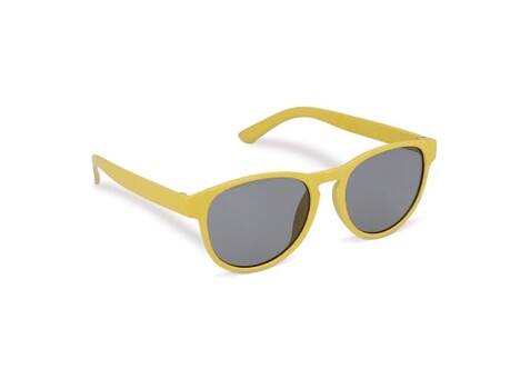 Sonnenbrille Weizenstroh Erde UV400 - Gelb bedrucken, Art.-Nr. LT86715-N0041