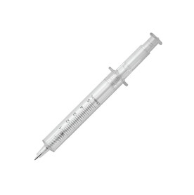 Spritzenkugelschreiber Transparent - Transparent Weiss bedrucken, Art.-Nr. LT87227-N0401 Spritzenkugelschreiber Transparent - Transparent Weiss bedrucken, Art.-Nr. LT87227-N0401