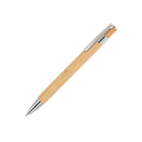 Kugelschreiber Alberto Bamboo - Natur bedrucken, Art.-Nr. LT87257-N0094
