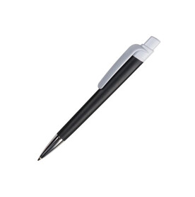 Kugelschreiber Prisma mit NFC-Tag - Schwarz / Weiss bedrucken, Art.-Nr. LT87280-N0201