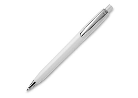 Kugelschreiber Semyr Chrome hardcolour - Weiss / Weiss bedrucken, Art.-Nr. LT87534-N0101