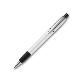 Kugelschreiber Semyr Grip hardcolour - Weiss bedrucken, Art.-Nr. LT87535-N0001