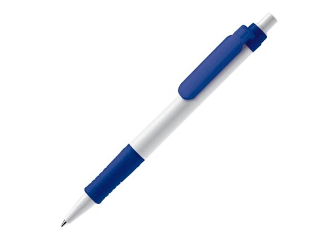 Kugelschreiber Vegetal Pen Hardcolour - Weiss / Dunkelblau bedrucken, Art.-Nr. LT87541-N0110