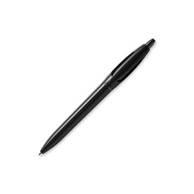 Kugelschreiber S! Extra hardcolour - Schwarz / Schwarz bedrucken, Art.-Nr. LT87548-N0202