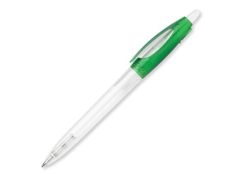 Kugelschreiber Bio-S! Clear Transparent - Gefrostet Grün bedrucken, Art.-Nr. LT87549-N5431