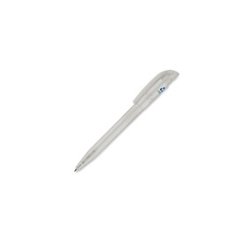 Kugelschreiber S45 R-PET Transparent - Transparent Weiss bedrucken, Art.-Nr. LT87561-N0401